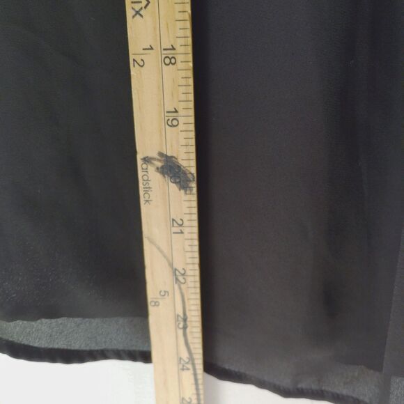 Papermoon Stitchfix Black round neck cap Ruffle sleeve blouse Career MP - Picture 4 of 6